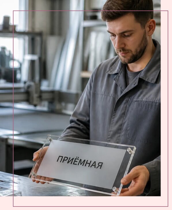 Таблички из оргстекла на заказ в Обнинске от 3959 р. | Аванза-Бнн