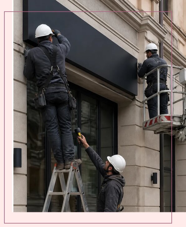 Профессиональный монтаж вывесок и рекламных конструкций в Обнинске
